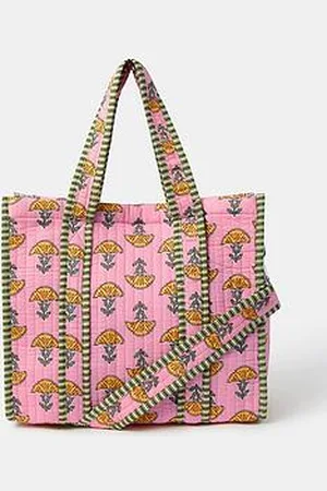 Accessorize Block Print Quilted Handheld Bag
