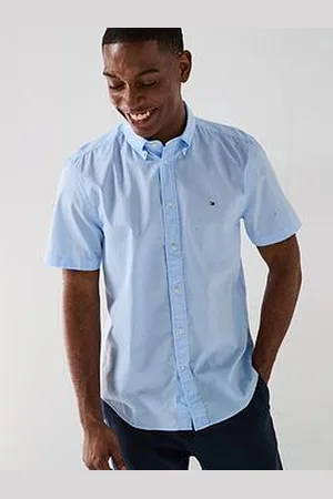 Tommy Hilfiger Flex Poplin Solid Short Sleeve Shirt