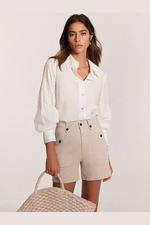 mint&berry Neutral Cotton Chino Shorts