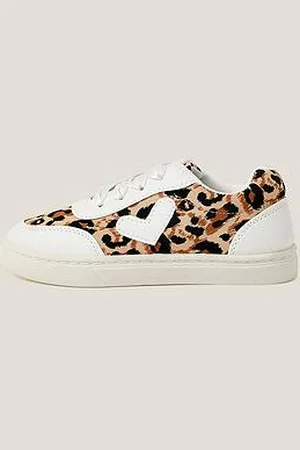 Monsoon Girls Leopard Print Trainers
