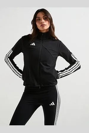 adidas Womens Tiro Cut 3-Stripes High-Neck Track Top - Black