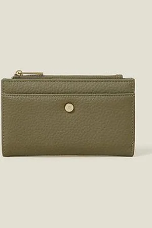 Accessorize Medium Slimline Purse - Khaki