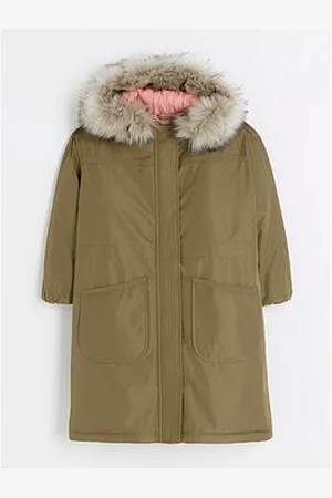 River Island Girls Hooded Parka Coat