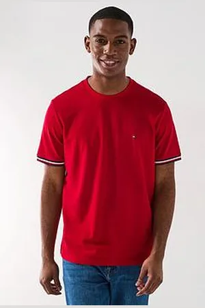 Tommy Hilfiger Global Stripe Cuff Pique T-Shirt