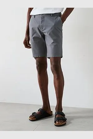 Very Man Slim Stretch Chino Shorts - Charcoal
