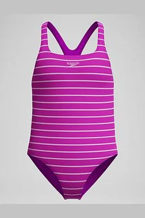 Speedo Girls Printed Medalist Swimsuit - Pink