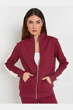 Long Tall Sally Side Panel Zip Thru Sweatshirt