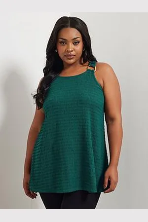 Yours Curve Ring Detail Racer Top