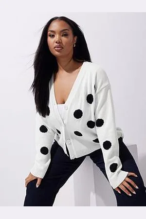 Yours Curve Polka Dot Cardigan