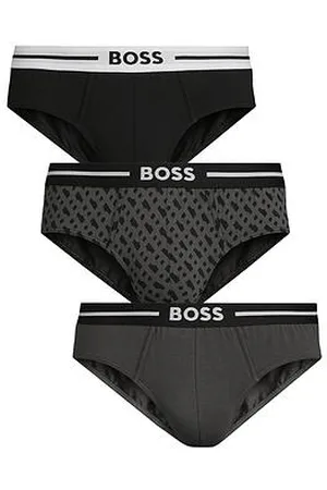 HUGO BOSS 3 Pack Bold Design Briefs - Multi
