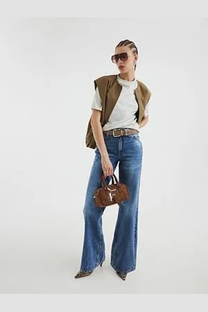 River Island Relaxed Straight Jean - Medium Denim