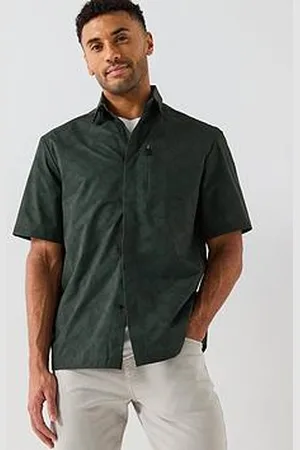 HUGO BOSS B-Bechno Short Sleeve Regular Fit Shirt - Green