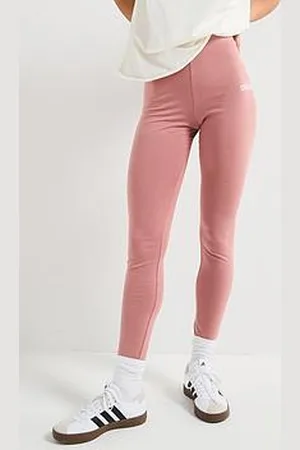 adidas Womens Essentials Linear Cotton Leggings - Red