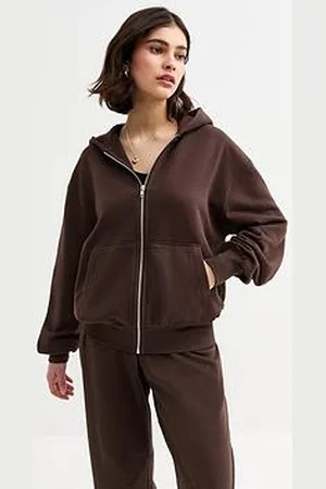 New Look Jersey Zip Up Hoodie