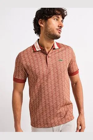 Lacoste Classic Fit Monogram Jacquard Polo Shirt
