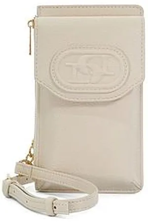 Dune Samely Zip Phone Pouch - Ecru