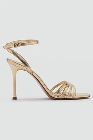 MANGO Combined Strap Heeled Sandals
