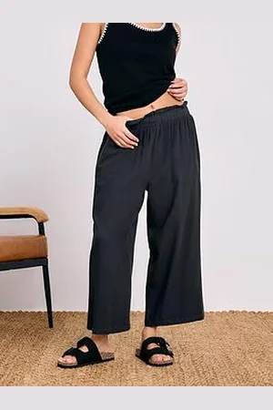 PixieGirl Petite Acid Wash Crop Trouser