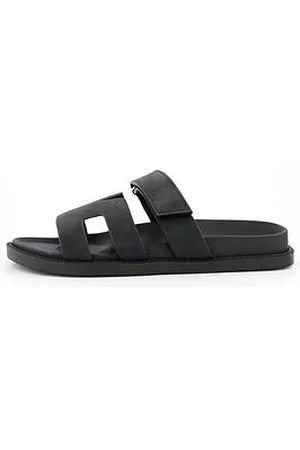 Very Wide Fit Adjustable Strap Footbed Slider Sandal