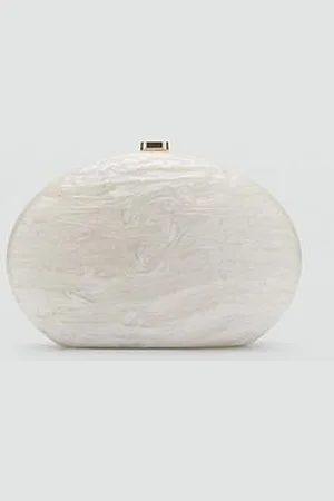 MANGO Oval Clutch Bag