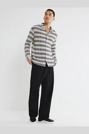 River Island Long Sleeve Crochet Shirt