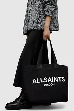 AllSaints Ali Canvas East West Tote Bag - Black