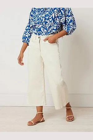 M&Co Petite Wide Leg Crop Trouser