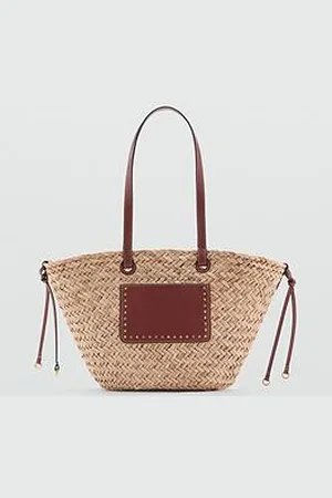 MANGO Large Double Handle Natural Fiber Basket