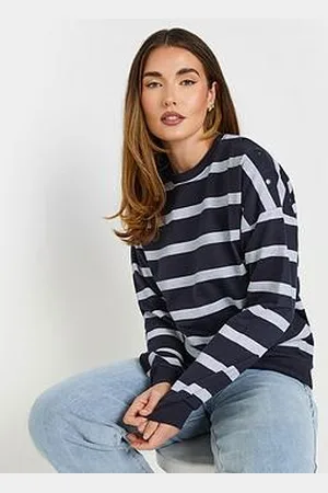 Long Tall Sally Tall Stripe Popper Sweat