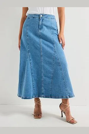 Very Fit & Flare Denim Skirt