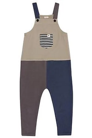 TURTLEDOVE Kids Colour Block Dungarees