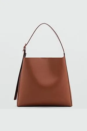 MANGO Shopper Bag With Buckle