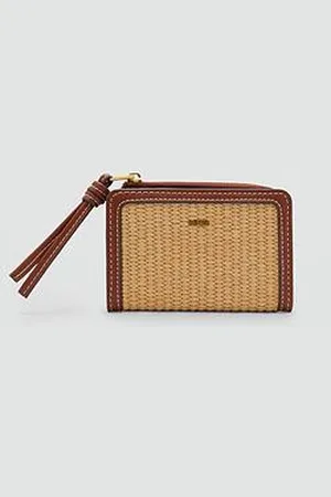 MANGO Contrast Canvas Flap Wallet