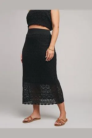 Yours Co-Ord Pointelle Stitch Skirt