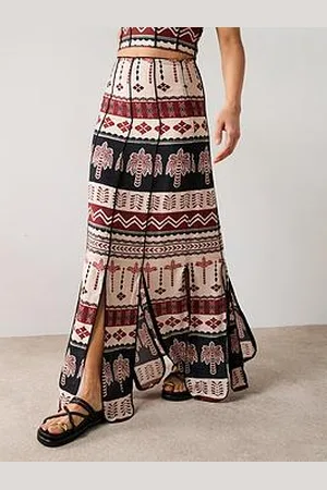Very Desert Co-Ord Midi Skirt - Multi