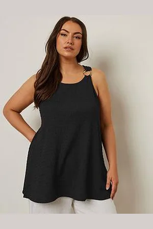 Yours Curve Ring Detail Racer Top