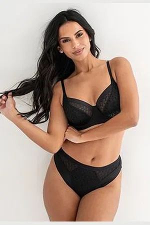 Pour Moi Geo Sculpt High Leg Midi Brief