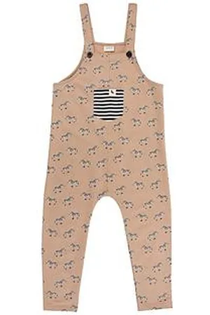 TURTLEDOVE Kids Zebra Dungarees