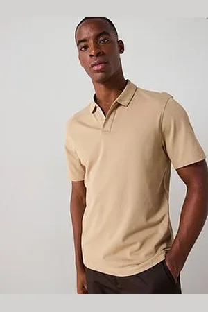 MANGO Taga Essentials Open Collar Polo Shirt