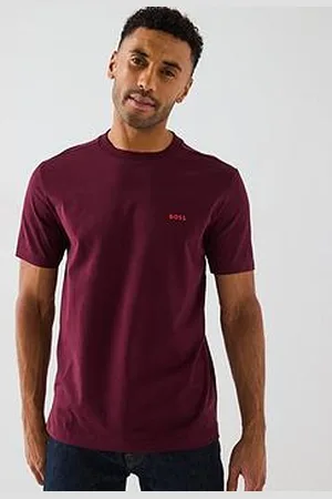 HUGO BOSS Contrast Logo T-Shirt -Red
