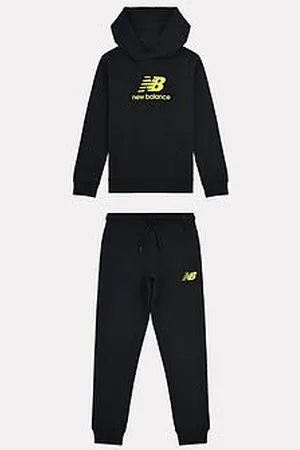 New Balance Kids Boys French Terry Stacked Logo Hoodie And Jogger Set