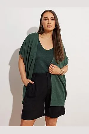 Yours Curve Edge To Edge Smiling Yarn Cardigan