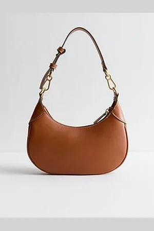 New Look Tan Stitch Detail Mini Shoulder Bag