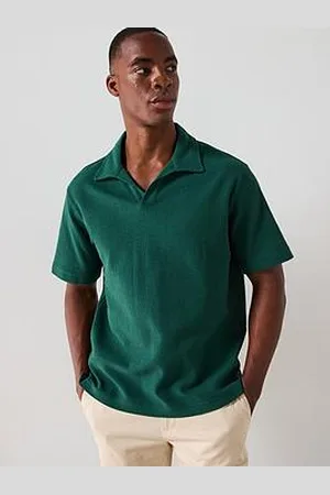 MANGO Xavi Casual Textured Open Collar Polo Shirt