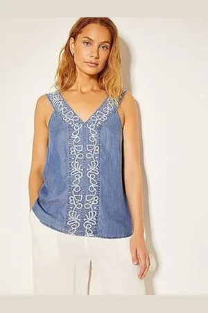 Monsoon Isolde Lyocell Cami - Denim