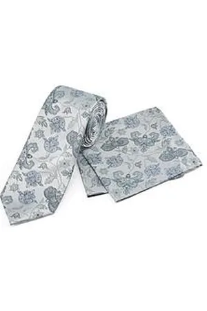 Skopes Floral Silk Tie And Pocket Sqaure Set
