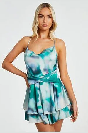 Quiz Marble Print Playsuit