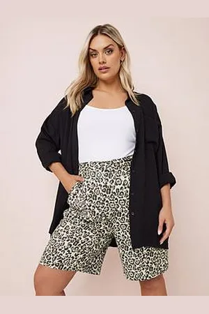 Yours Curve Linen Bermuda Short