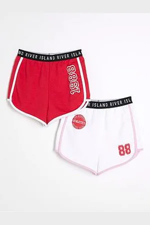 River Island Girls Waistband Runner Shorts 2 Pack