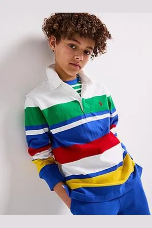 Ralph Lauren Boys Stripe Rugby Shirt